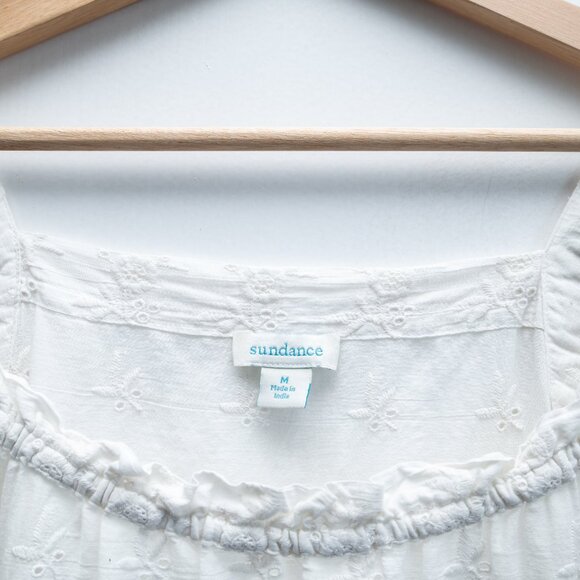 Sundance Sleeveless Eyelet Embroidered Top in White - Picture 4 of 6